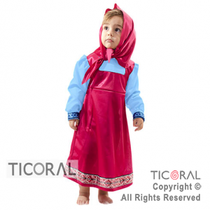 DISFRAZ MASHA Y EL OSO NI�A CAND TALLE 0 X 1